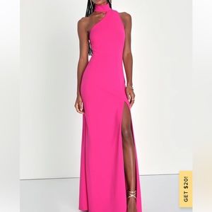 Formal Maxi Dress - Pink